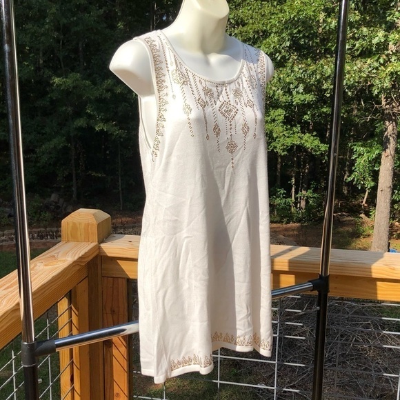Ruby Rd. Sleeveless Gold Detailed Top Size S - Picture 3 of 6
